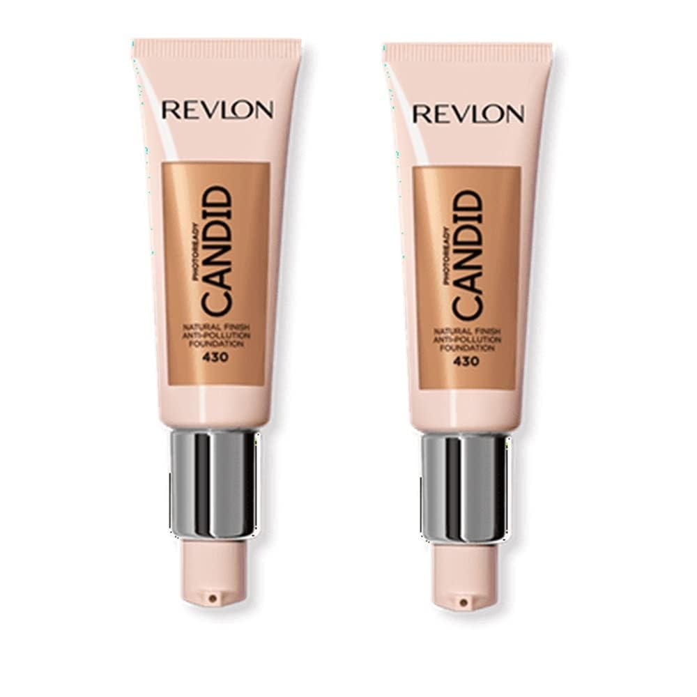 Pack of 2 Revlon PhotoReady Candid Natural Finish Foundation, Honey Beige 430 Beauty & Personal Care REVLON