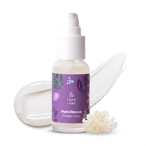 Beta Glucan Serum for Face, Skin Barrier Repair for Dry & Sensitive Skin, Tremella Mushroom & Hyaluronic Acid, Lightweight Hydrating Serum, Vegan, 1 Beauty & Personal Care LUMA & LEAF