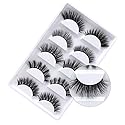 3D Mink False Eyelashes Luxurious Cross Thick Long Fake Eye Lashes Eye Makeup-5 Pairs (5pair mixed) Beauty & Personal Care Aonmik