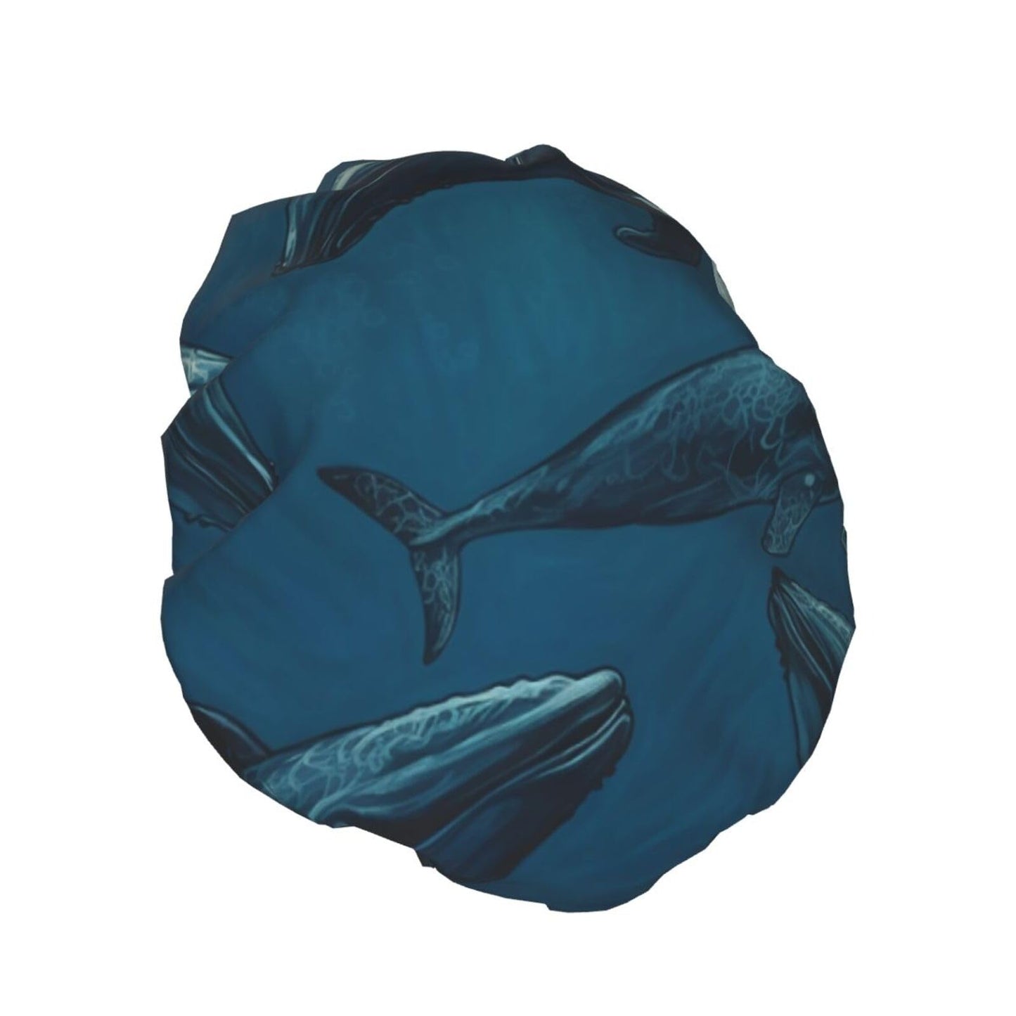 Ocean Whale Shower Cap for Women Men Large Reusable Shower Bonnet Double-Layer Waterproof Bath Caps Elastic Band Hair Hat for All Hairstyles Beauty and Personal Care BWLHJKE