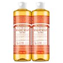 Dr. Bronner's Pure-Castile Magic Soap Liquid (Tea Tree, 16 Ounce, 2-Pack)-Made with Regenerative Organic Certified Oils, 18-in1 Uses: Face, Hair, Hand Beauty & Personal Care Dr. Bronner's