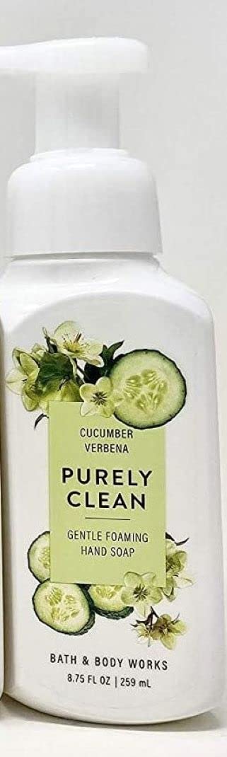Bath and Body Works Gentle Foaming Hand Soap, 8.75 fl. oz., Cucumber Verbena Purely Clean Beauty & Personal Care Bath & Body Works