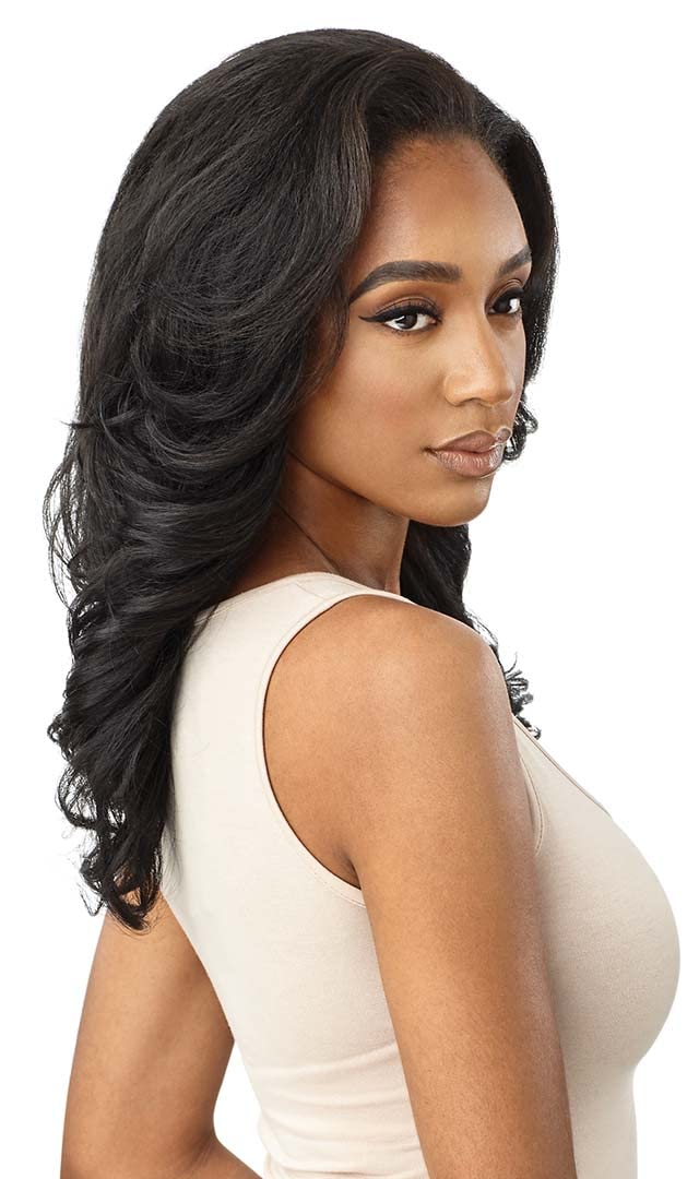 Outre Synthetic Quick Weave Wig - Neesha H305 (Color:DR4/GDNHNBL)