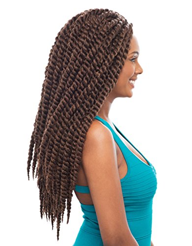 Janet Collection Noir 2X Mambo Twist Braid 24" Color 1(Jet Black)