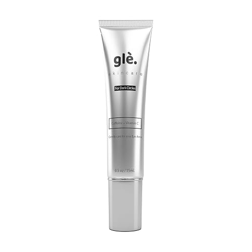 Gle Vitamin C Eye Serum for Dark Circles, Eye Wrinkles and Redness | Dark Circle Under Eye Puffy Eyes Treatment | Caffeine, Vitamin C Hyaluronic Acid Beauty & Personal Care Gle Skincare