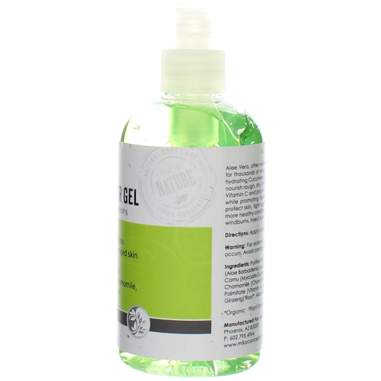 MIKA NATURALS Aloe Vera & Cucumber Gel (8 oz.) Beauty & Personal Care MIKA NATURALS