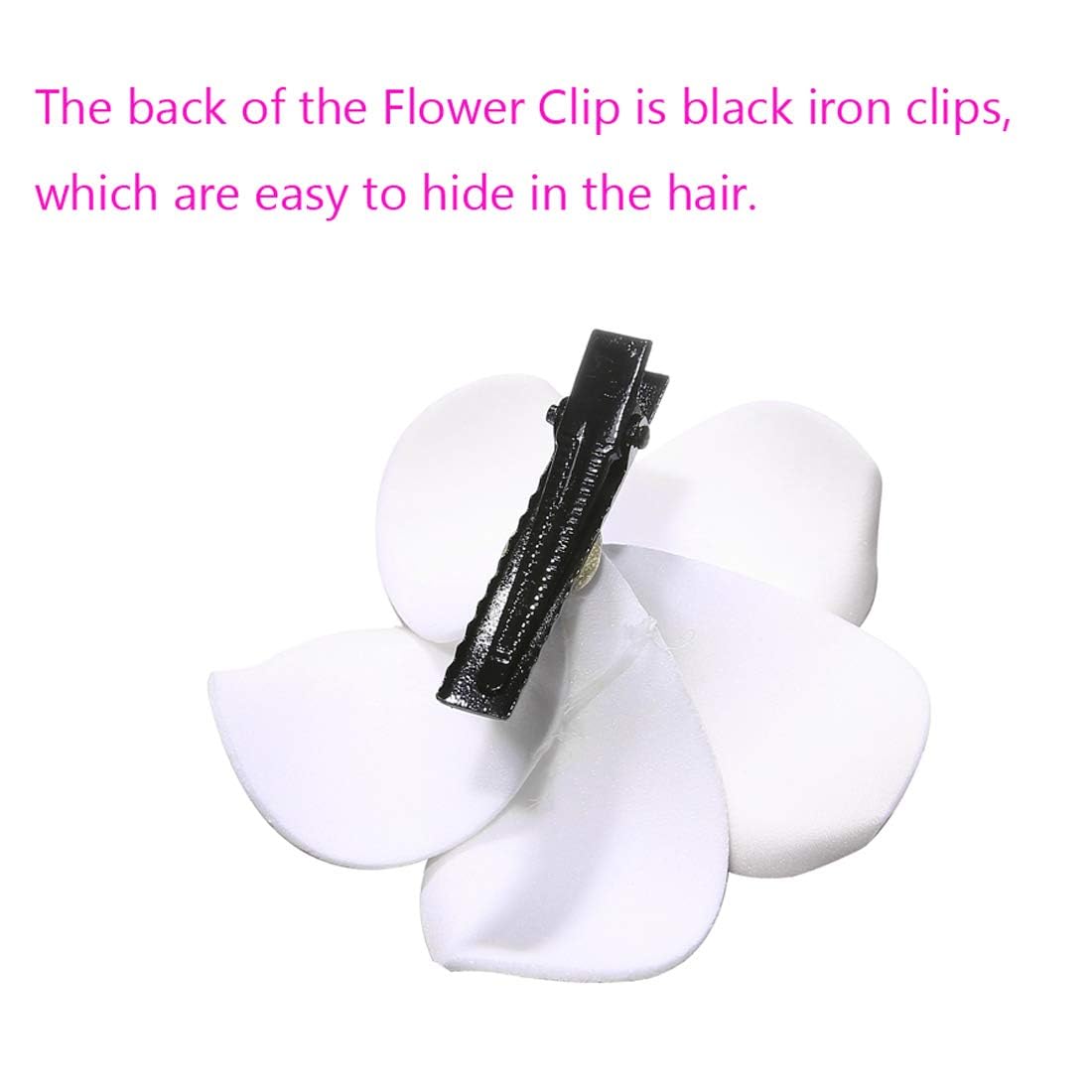 Calcifer® 30pcs 1.97''Hawaii Hawaiian Plumeria Flower Clips Bridal Wedding Party Beach Hair Clips(5CM,1.97inches) Beauty & Personal Care Calcifer