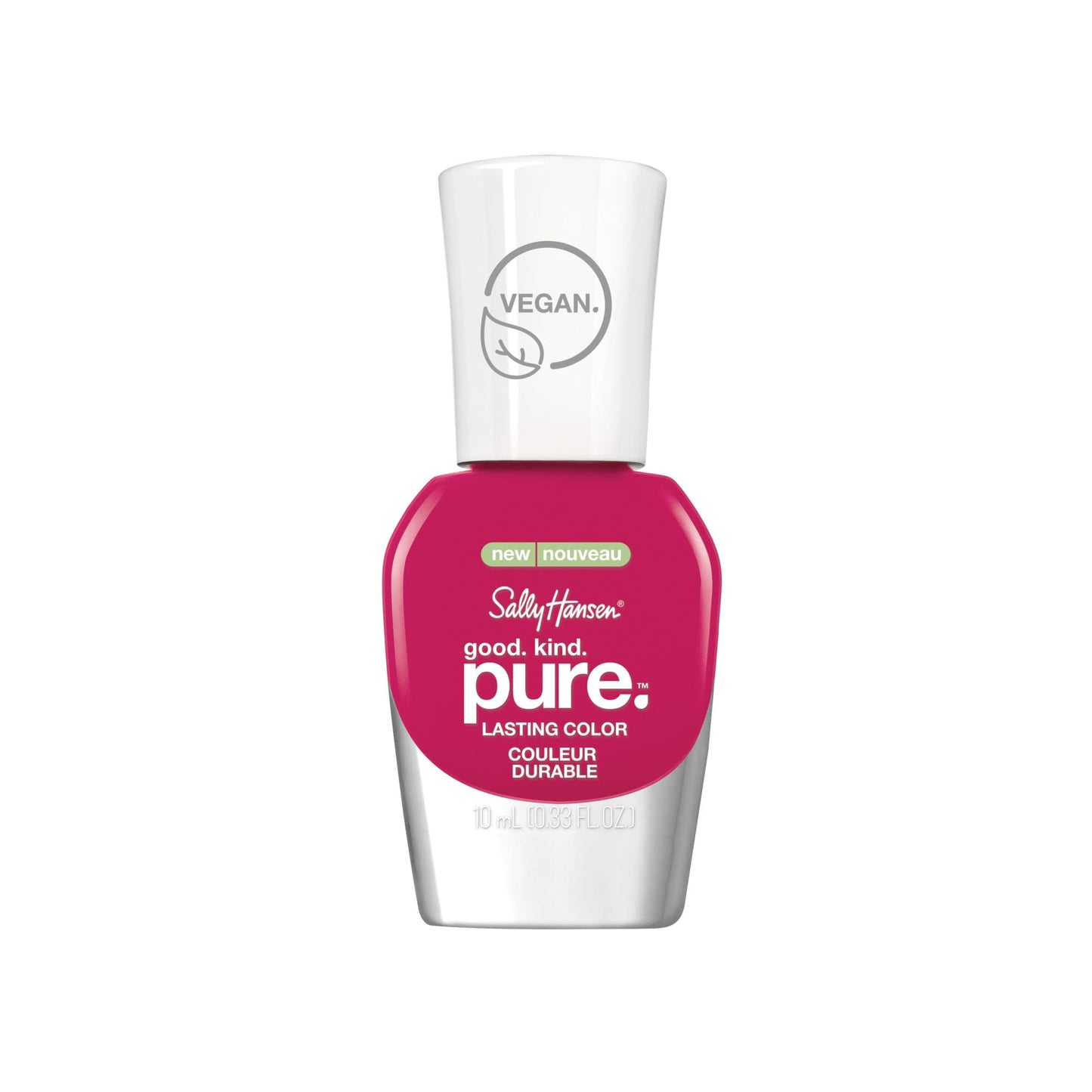 Sally Hansen Good. Kind. Pure. Nail Polish | Plant-Based, Vegan, 16-Free Formula | Opaque, Shiny | 291 Passion Flower | Bright Pink Nail Color Beauty & Personal Care Sally Hansen