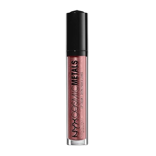 NYX PROFESSIONAL MAKEUP Cosmic Metals Lip Cream, Liquid Lipstick, Crystalized Metal, 0.13 Fluid Ounce Beauty & Personal Care NYX PROFESSIONAL MAKEUP