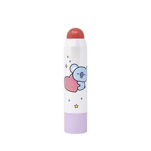 The Crème Shop BT21 Lip + Cheek Chic Stick | Tinted Essence Stick (Enriched with Hyaluronic Acid & Vitamin E) - Rose & Doze (KOYA) Beauty & Personal Care The Crème Shop