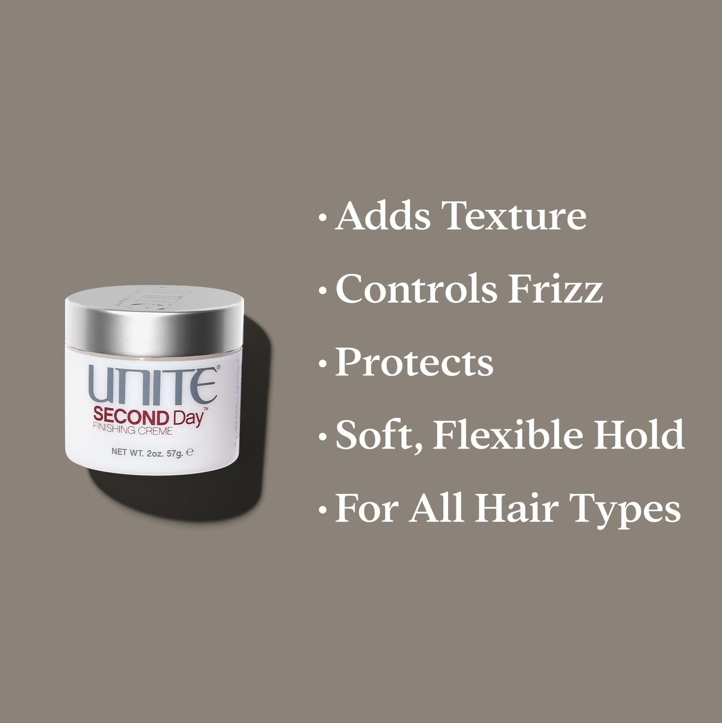 UNITE Hair - SECOND Day - Texturizing Finishing Cream for Effortless, Lived-In Texture - Frizz Control, Thermal Protection - Suitable for All Hair Beauty & Personal Care UNITE