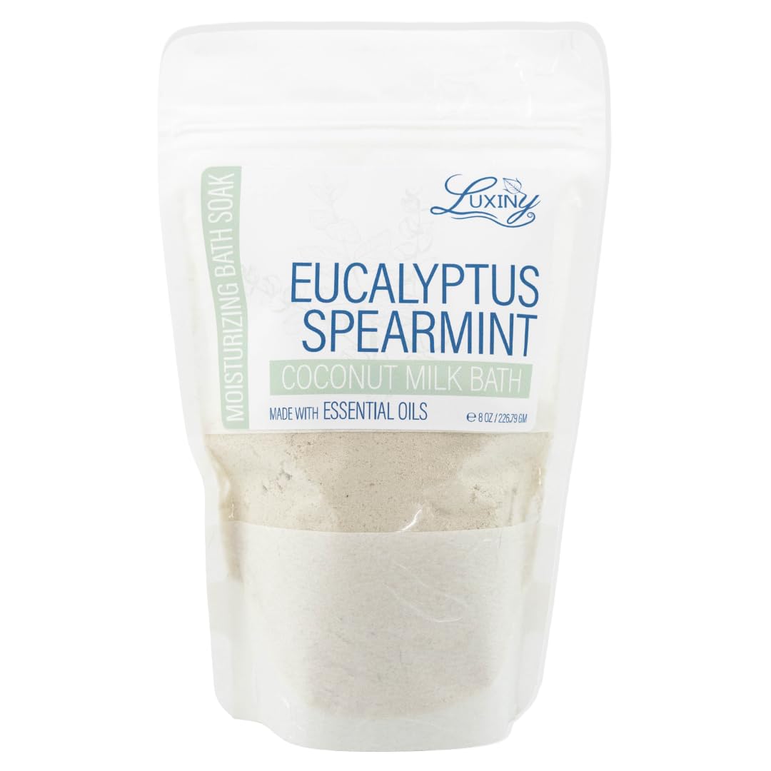 Luxiny Vegan Milk Bath Soak Made with Moisturizing Coconut Milk Powder, Essential Oil, & Sweet Almond Oil for a Bath Bomb Dust Soothing Fizz… Beauty & Personal Care Luxiny