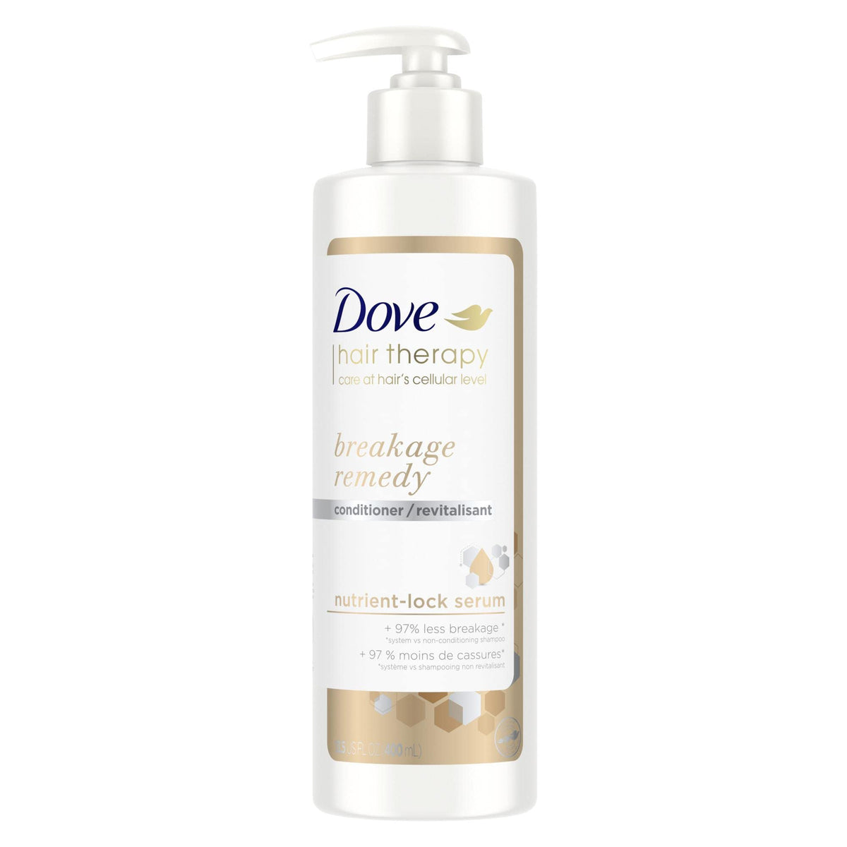Dove Hair Therapy Conditioner for Damaged Hair Breakage Remedy Hair Conditioner with Nutrient-Lock Serum 13.5 fl oz Beauty & Personal Care Dove