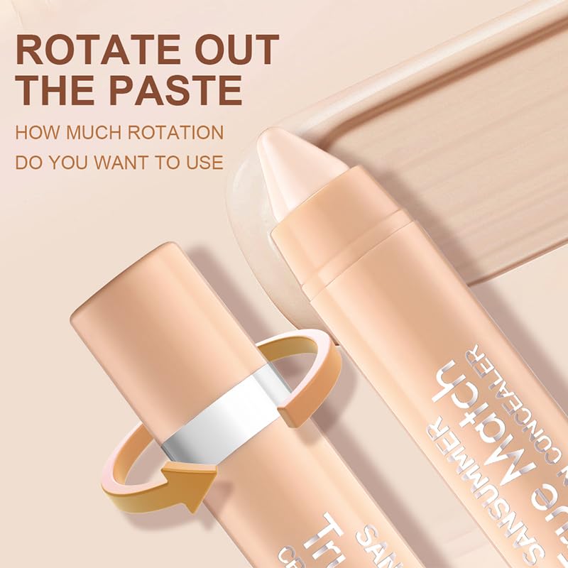 LIONDANCE 6pc Super-Blendable Crayon Concealer Moisturizing Eye Concealer To Cover Wrinkles And Dark Circles. Long-lasting Waterproof To Cover Tattoos Beauty & Personal Care LIONDANCE