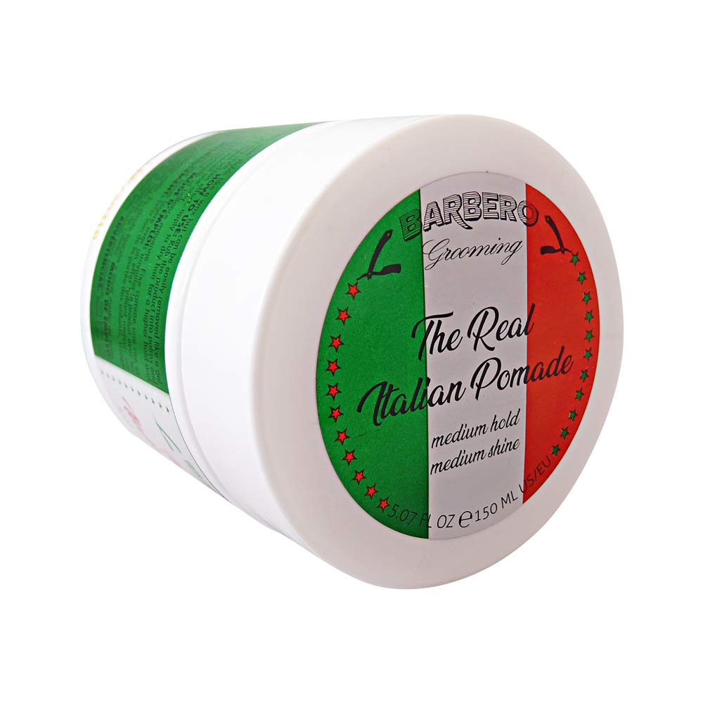 Barbero Grooming the Real Italian Pomade Medium Hold 5.07 oz / 150 ml Beauty & Personal Care Barbero