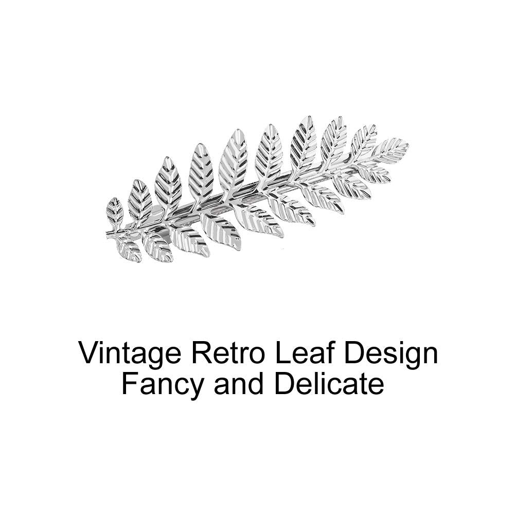 Lawie 12 Pack Silver Vintage Retro Geometric Metal Pearl Crystal Rhinestone Branch Leaf Hair Clips Snap Barrettes Claw Clamps U Shaped Wedding Party Beauty & Personal Care Lawie