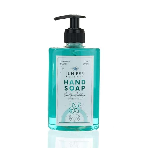 Juniper CLEAN, Antibacterial Hand Soap with Pump, Jasmine Scent, Liquid Hand Soap 17 Fl Oz (Pack of 1) Beauty & Personal Care Juniper CLEAN