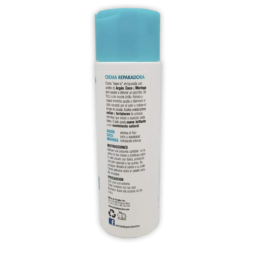 Mirta de Perales Leave-in Cream with Argan, Coconut & Moringa 8 fl oz. Beauty & Personal Care Mirta De Perales