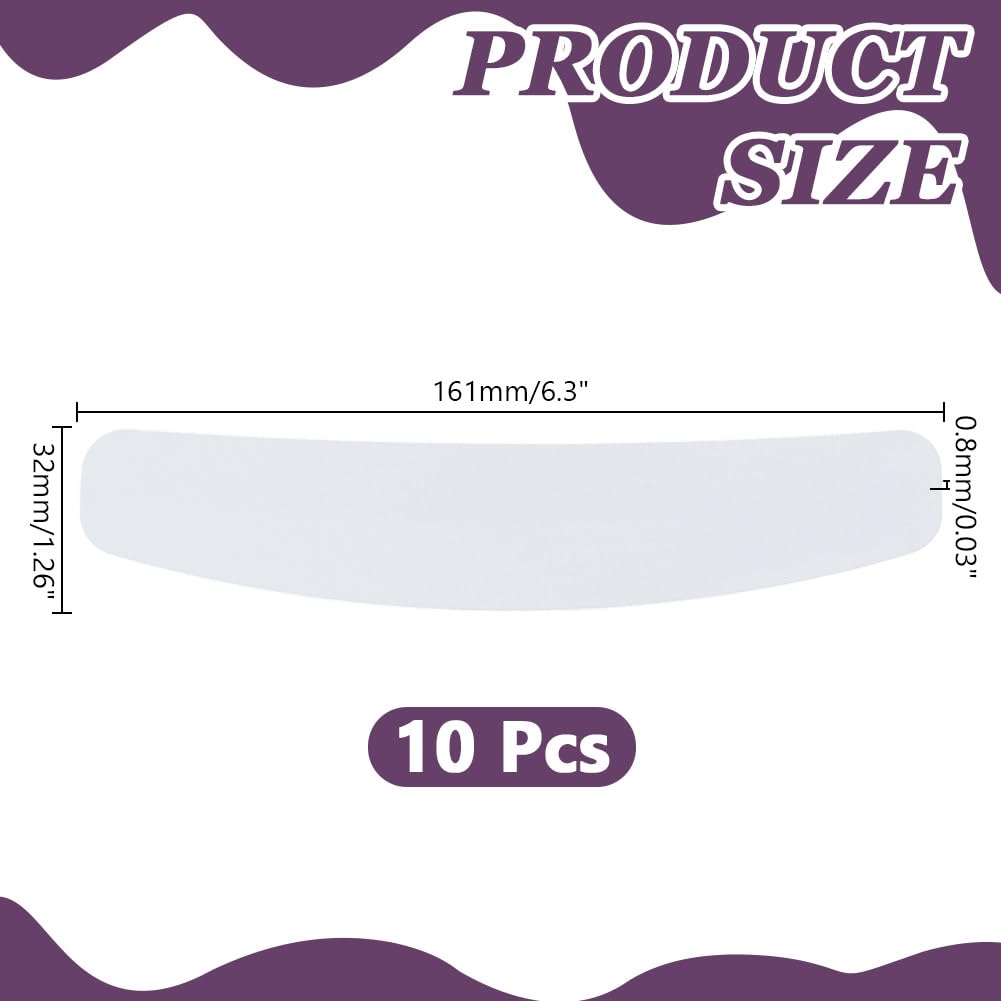 HOBBIESAY 10Pcs White Tab Collar Replacement for Clergy Shirt Plastic Tab Collar Inserts for Priest Shirt for Men and Women Collar Card Beauty and Personal Care HOBBIESAY