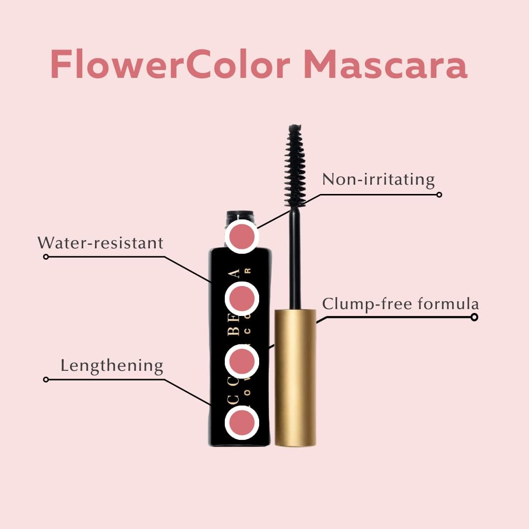 Ecco Bella FlowerColor Plant Based Vegan Mascara (Black) Beauty & Personal Care Ecco Bella