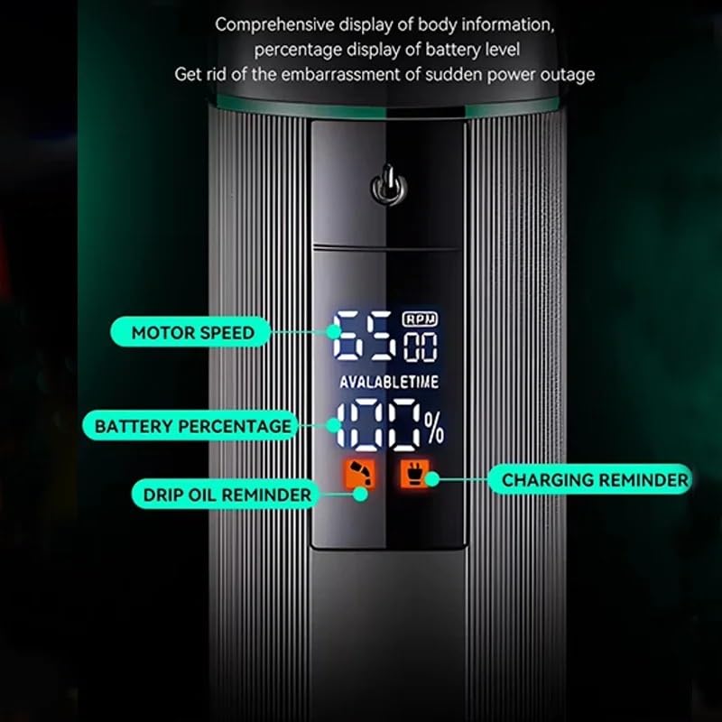 GLESVOWIO Hair Clippers for Men Professional Electric Clipper Rechargeable Cordless Beard HairTrimmer Men's Adjustable Haircut Machine Kit Beauty and Personal Care GLESVOWIO