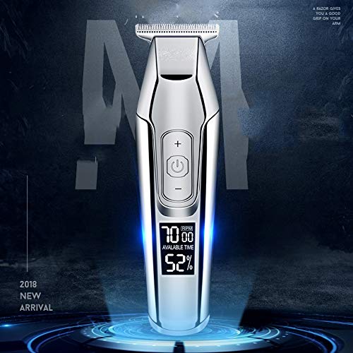 ZUIAI Barber Professional Hair Clipper LCD Display 0mm Baldheaded Beard Hair Trimmer Men's Electric Hair Trimmer Hair Clippers Beauty and Personal Care ZUIAI