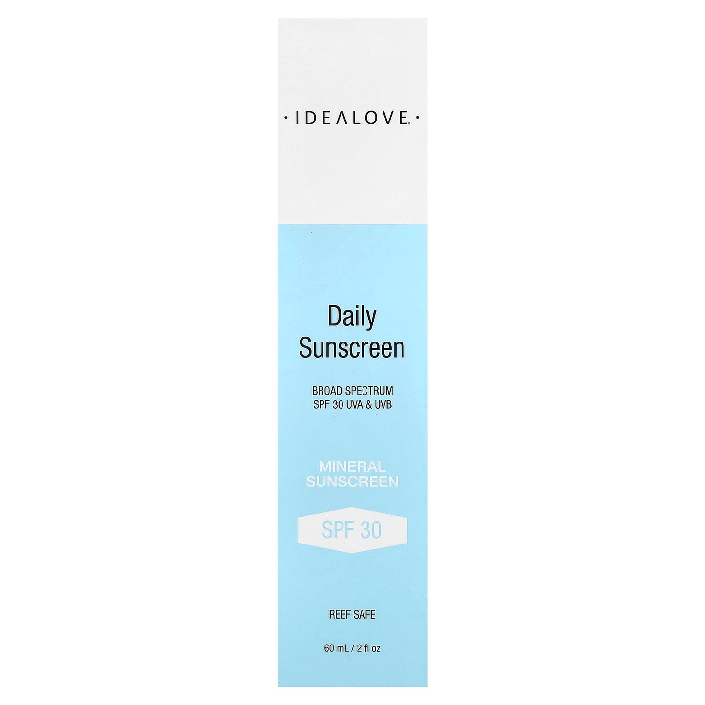 Idealove Daily Sunscreen, Mineral SPF 30, 2 fl oz (60 ml) Beauty & Personal Care Idealove