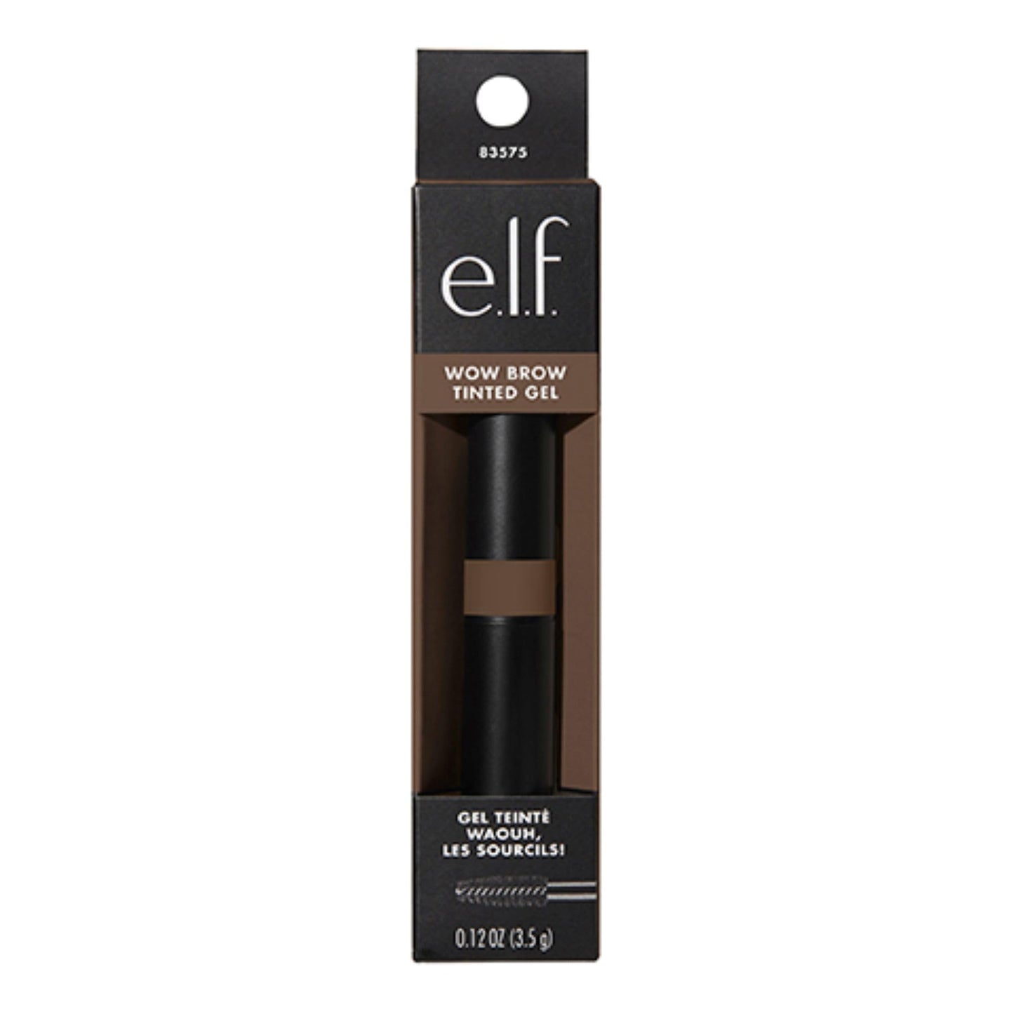 e.l.f. Wow Brow Gel, Volumizing, Buildable, Wax-Gel Hybrid, Creates Full, Voluminous-Looking Brows, Locks Brow Hairs In Place, Brunette Beauty and Personal Care e.l.f.