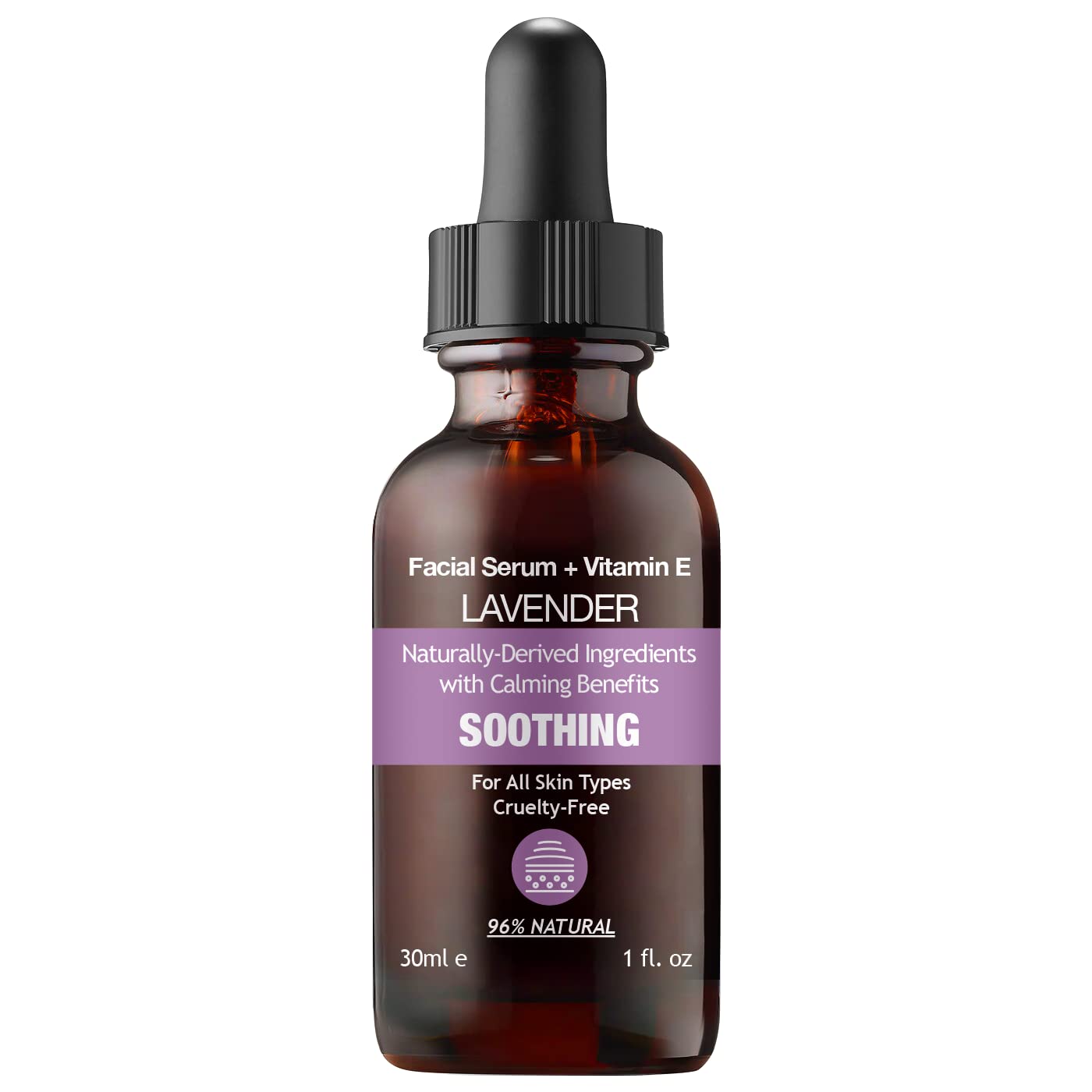 Purifect Lavender Soothing Botanical Facial Oil Serum - Calming Moisturizer with Vitamin E & Squalane, Infused with Botanical Oils to Rejuvenate Beauty & Personal Care Purifect by Symphony Beauty