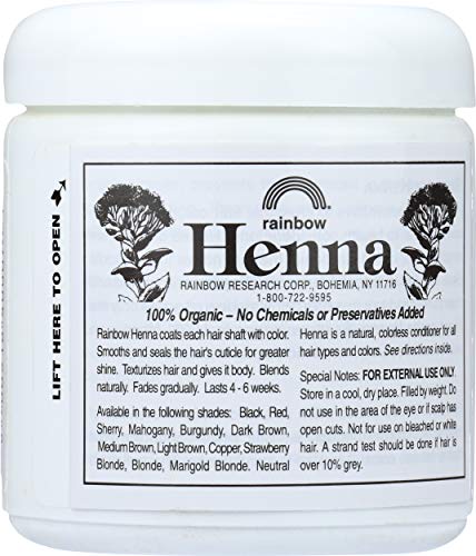 Rainbow Research Henna Hair Color and Conditioner Persian Mahogany Medium Auburn, 4 Ounce Beauty & Personal Care Rainbow Research
