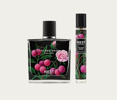 NEST New York Lychee Rose Eau de Parfum 50ml/1.7fl oz + 8mL/0.27fl oz travel size Beauty & Personal Care NEST New York
