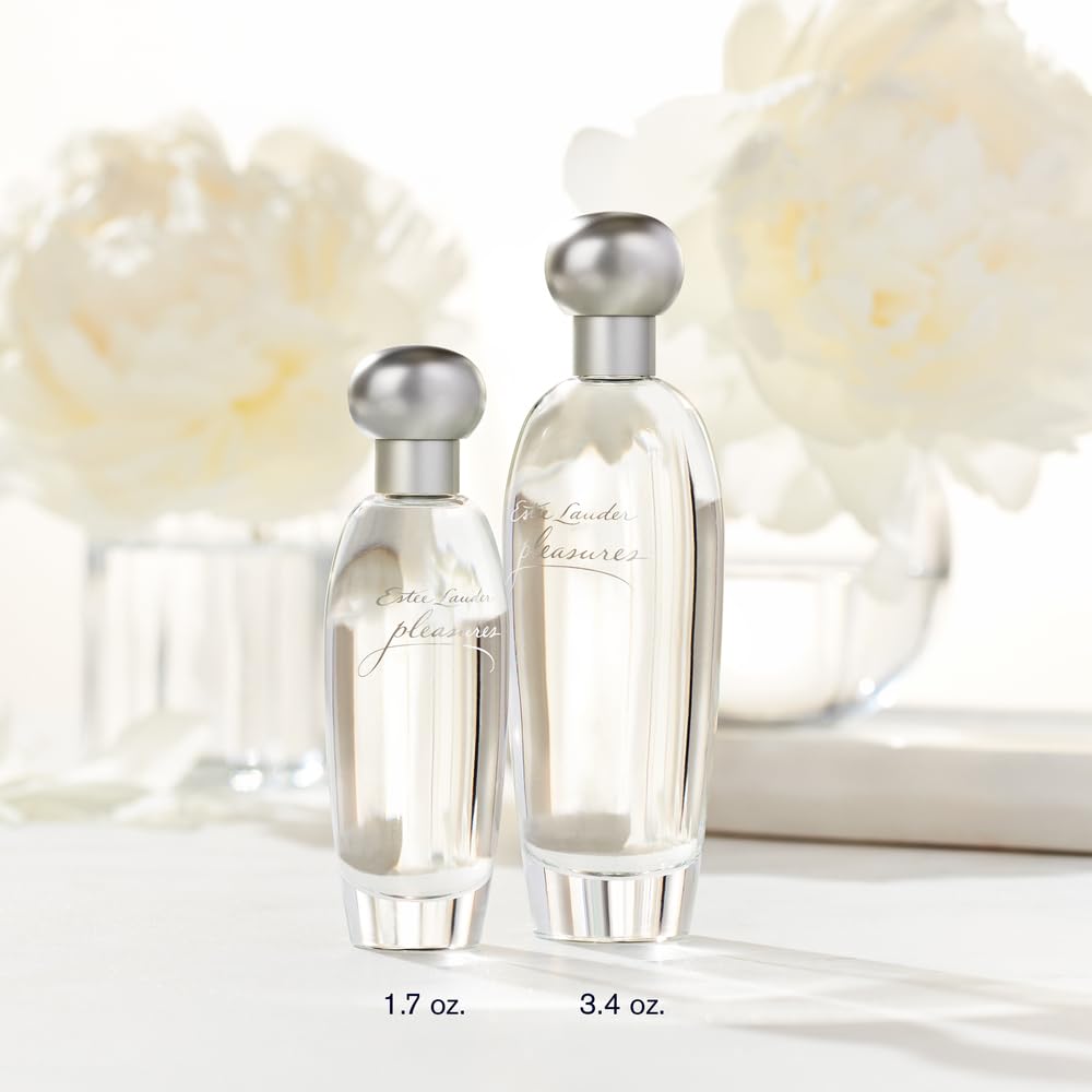 Estée Lauder Pleasures Eau de Parfum Spray with Notes of Lilies, White Peonies & Jasmine | Perfumes for Women, 3.4 Fl Oz Beauty & Personal Care Estée Lauder