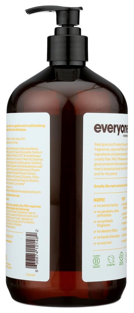 EO Essential Oil Products EveryOne Liquid Soap Coconut + Lemon -- 32 fl oz - 2pc by EO Essential Oil Products Beauty & Personal Care EO Essential Oil Products