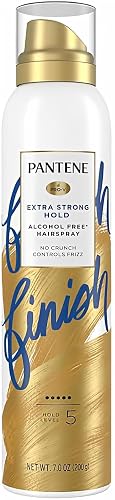 Pantene Pro-V Level 5 Hairspray, Extra Strong Hold, Alcohol Free, No Crunch and Controls Frizz, 7.0 OZ (200 g), Clear Beauty & Personal Care Pantene