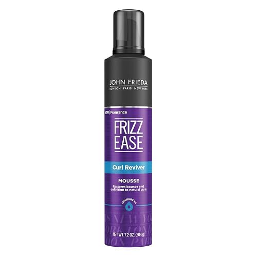 John Frieda Frizz Ease Curl Reviver Mousse, 7.2 Ounces, Enhances Curls, Soft Flexible Hold, Mousse for Curly or Frizzy Hair, Alcohol-Free Beauty & Personal Care John Frieda