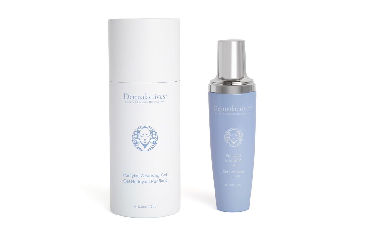 Dermalactives Purifying Cleansing Gel - Facial Cleanser for Removing Makeup, Oil, and Daily Impurities