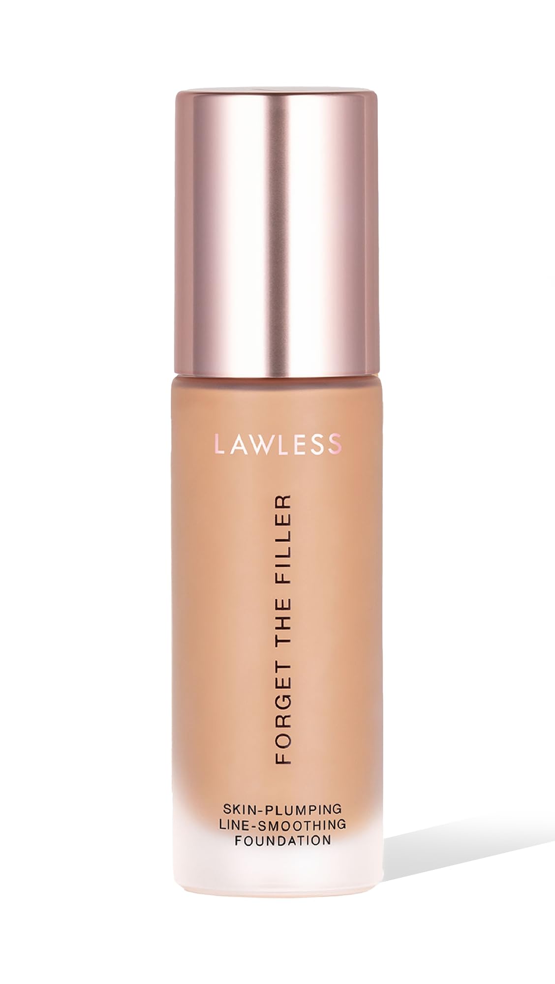 LAWLESS Women's Forget the Filler Skin-Plumping Line-Smoothing Foundation, 13M, medium tan with neutral-warm undertones, 1.0 Ounce