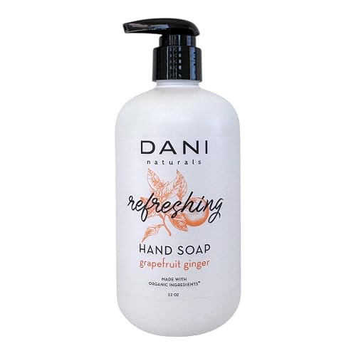DANI Naturals Grapefruit Ginger Hand Soap, 12 fl oz, Vegan, Non-Toxic, Made in USA Beauty & Personal Care DANI