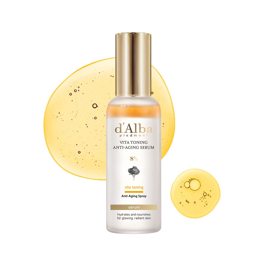d'alba Piedmont Vita Toning Anti-Aging 8% Spray Serum (70 ml / 2.37 fl oz), Dual-Layer Oil & Serum Mist, Hydrating & Firming Face Spray with White Beauty and Personal Care d'alba Piedmont Default Title