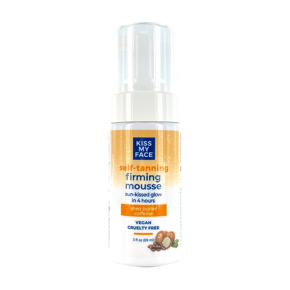 Kiss My Face Sunless Self-Tanning Firming Mousse - Nourishing Shea Butter and Skin-Firming Caffeine - Infused With Antioxidant Liposomal Vitamin C Beauty & Personal Care Kiss My Face