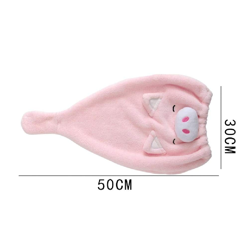 MJYHGFRT Cute Cartoon Pig Cap Microfiber Hair Turban Quickly Dry Hat Wrapped Towel Bathing Girl Shower Bonnet Beauty and Personal Care MJYHGFRT