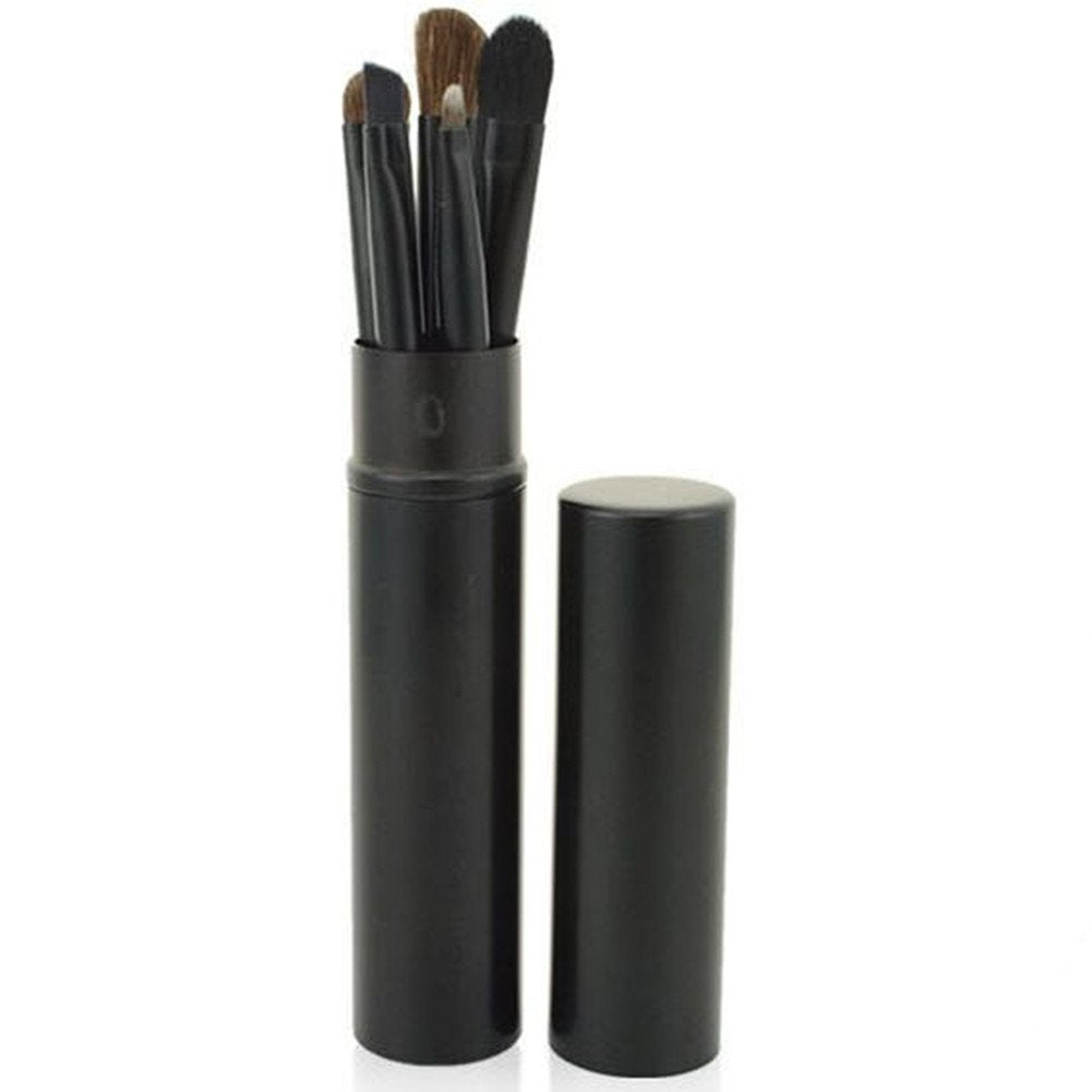 Mokale 5 Pieces Professional Eyeshadow Brush Makeup Kit Designer Cosmetic Eye Makeup Tools With Luxury Case Synthetic & Goat Hair Stylish Ergonomic Beauty & Personal Care Mokale