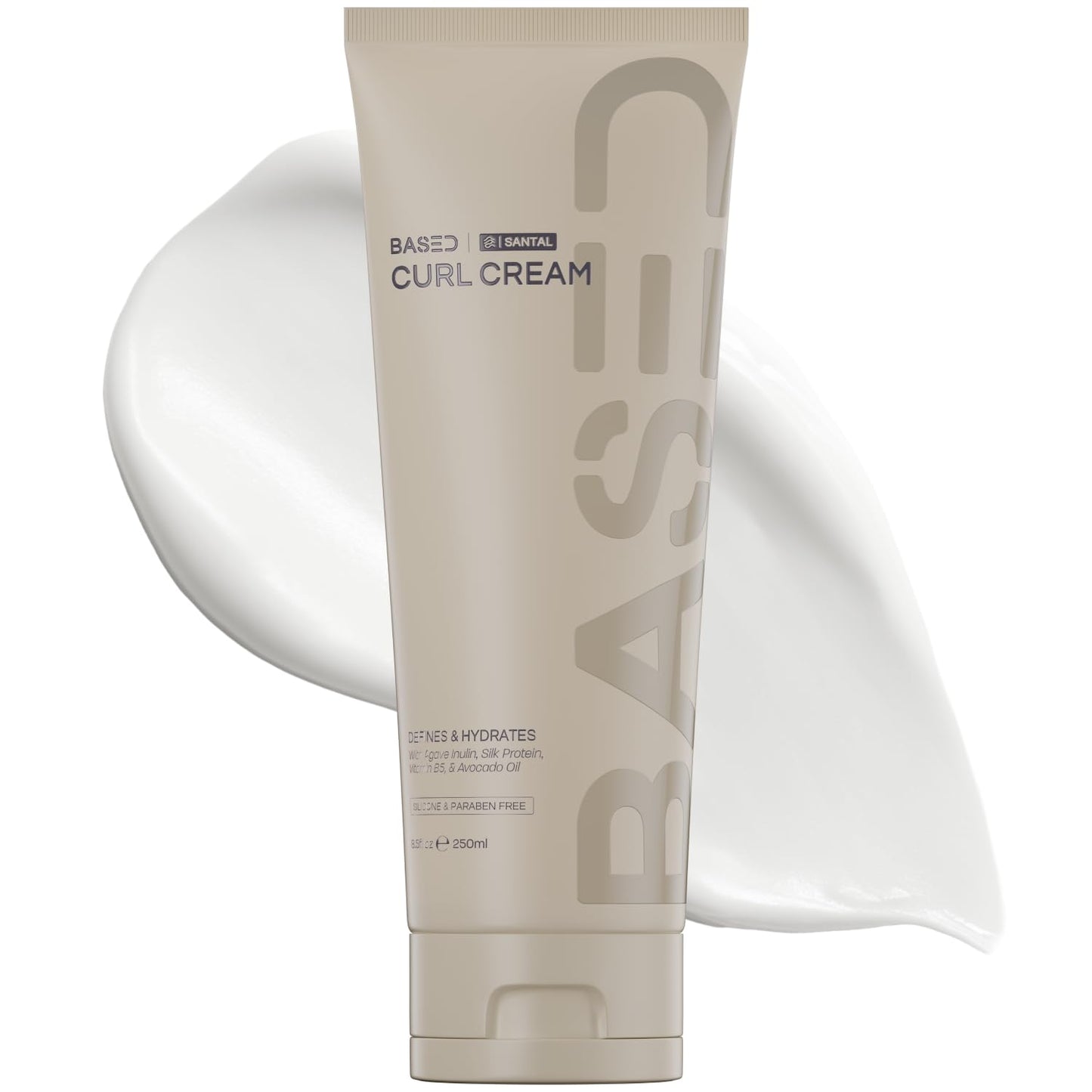 BASED Curl Cream for Men, Curl Defining Cream for Curly Hair, No Harsh Chemicals or Artificial Fragrance, Medium Hold, Hydrates & Nourishes Beauty & Personal Care BASED BODYWORKS