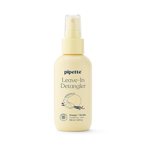 Pipette Leave-In Hair Detangler Spray for Kids, 4.4 Fl Oz, Silicone-free Detangling Spray with Squalane to Moisturize All Hair Types, Toddler and Kids Beauty & Personal Care Pipette