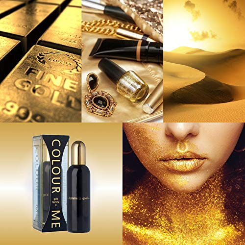 COLOUR ME Milton-Lloyd Gold Femme - Eau de Parfum - Jasmine, Rose Perfume for Women - Oriental Fruity - Long Lasting Perfume for Women - 3.4 oz Beauty & Personal Care COLOUR ME