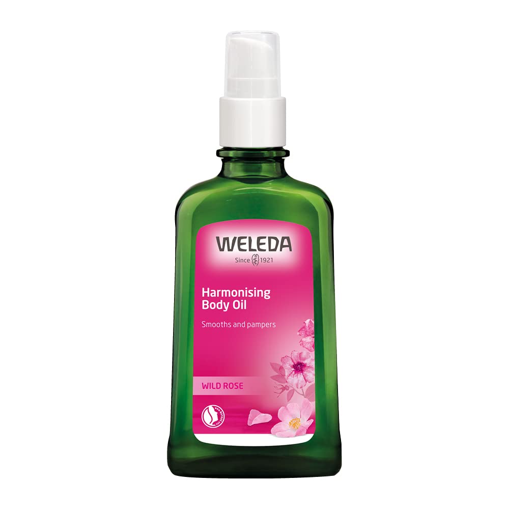 Weleda Pampering Wild Rose Body and Beauty Oil, 3.4 Fluid Ounce, Plant Rich Body and Beauty Oil with Wild Rose, Sweet Almond and Jojoba Oils Beauty & Personal Care Weleda