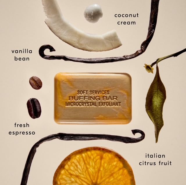 Limit'd Edition Soft Service Affogato L’Orange Buffing Bar - Microcrystal Body Exfoliant for KP & Ingrown Hairs, Vanilla-Coconut Citrus Espresso Beauty & Personal Care The Limit'd Edition Collection