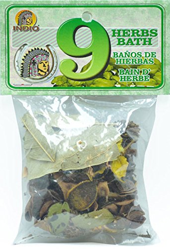 9 Herbs Bath Herbs 0.75oz Jar Beauty and Personal Care INDIO