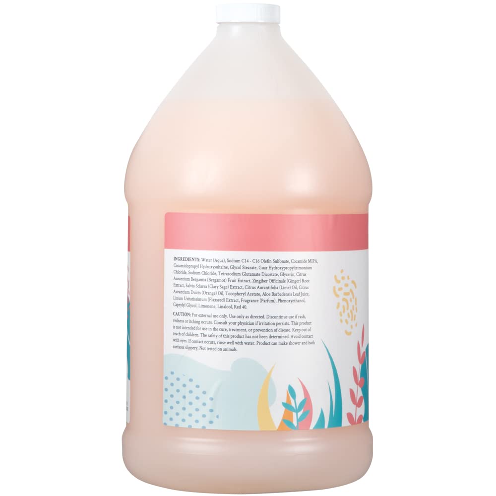 Ginger Lily Farms Botanicals Nourishing Body Wash, Champagne Mimosa, 100% Vegan & Cruelty-Free, Citrus Blend Scent, 1 Gallon (128 fl oz) Refill Beauty & Personal Care Ginger Lily Farms