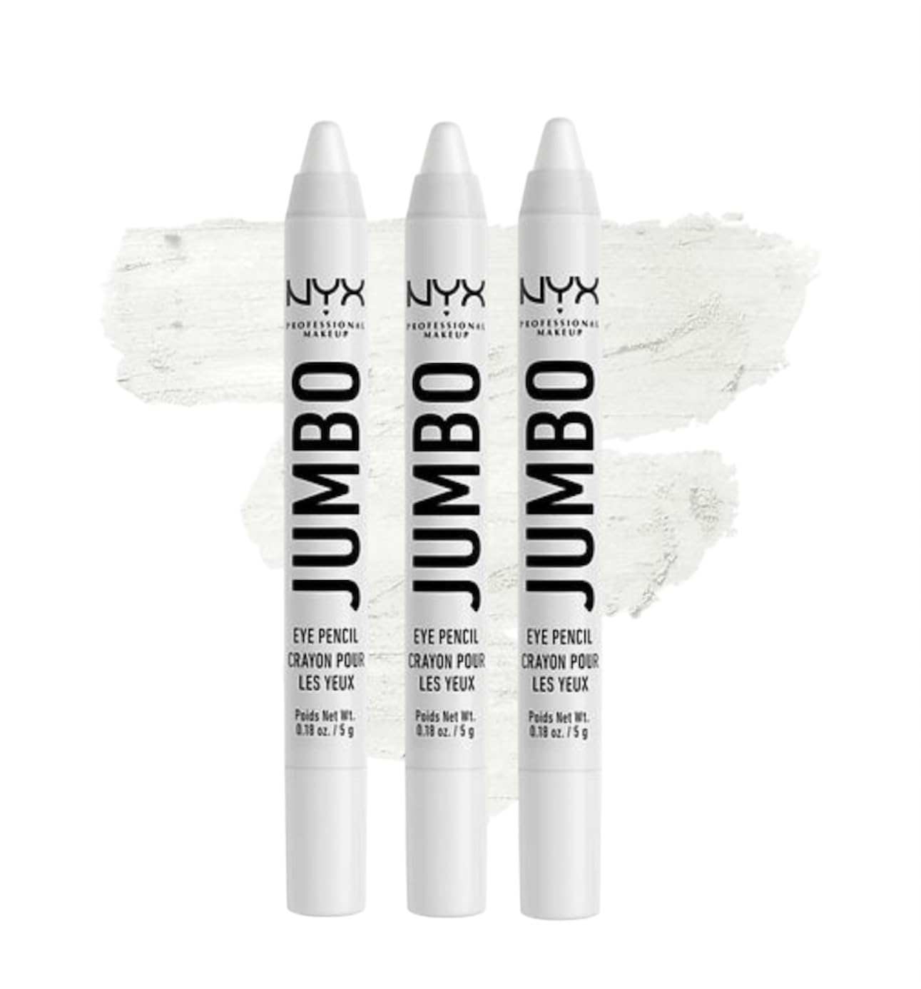 Nyx Jumbo Eye Pencil 604 Milk 3pack Beauty & Personal Care NYX PROFESSIONAL MAKEUP